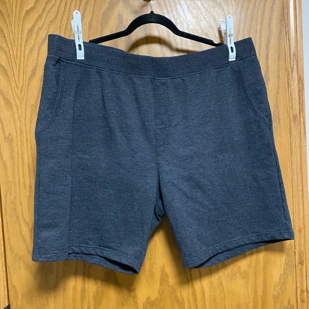 Free Country Men’s Charcoal Gray Shorts Athletic Lounge Casual Comfort